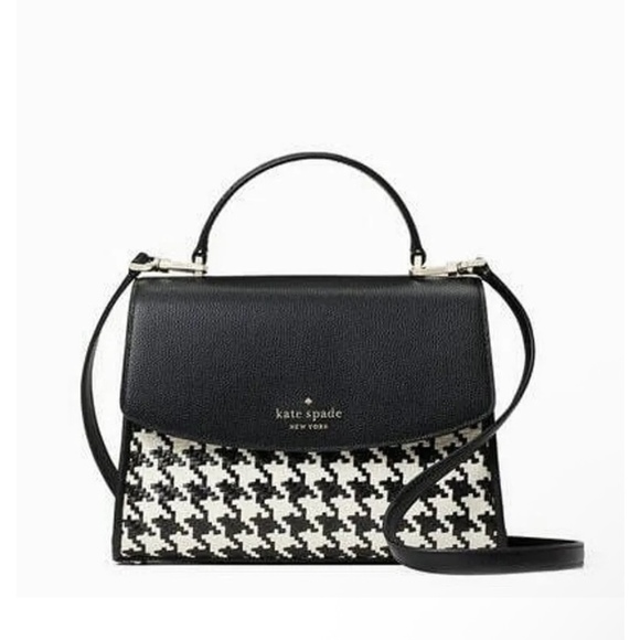 kate spade Handbags - NWT Kate Spade Black and White Houndstooth Handbag